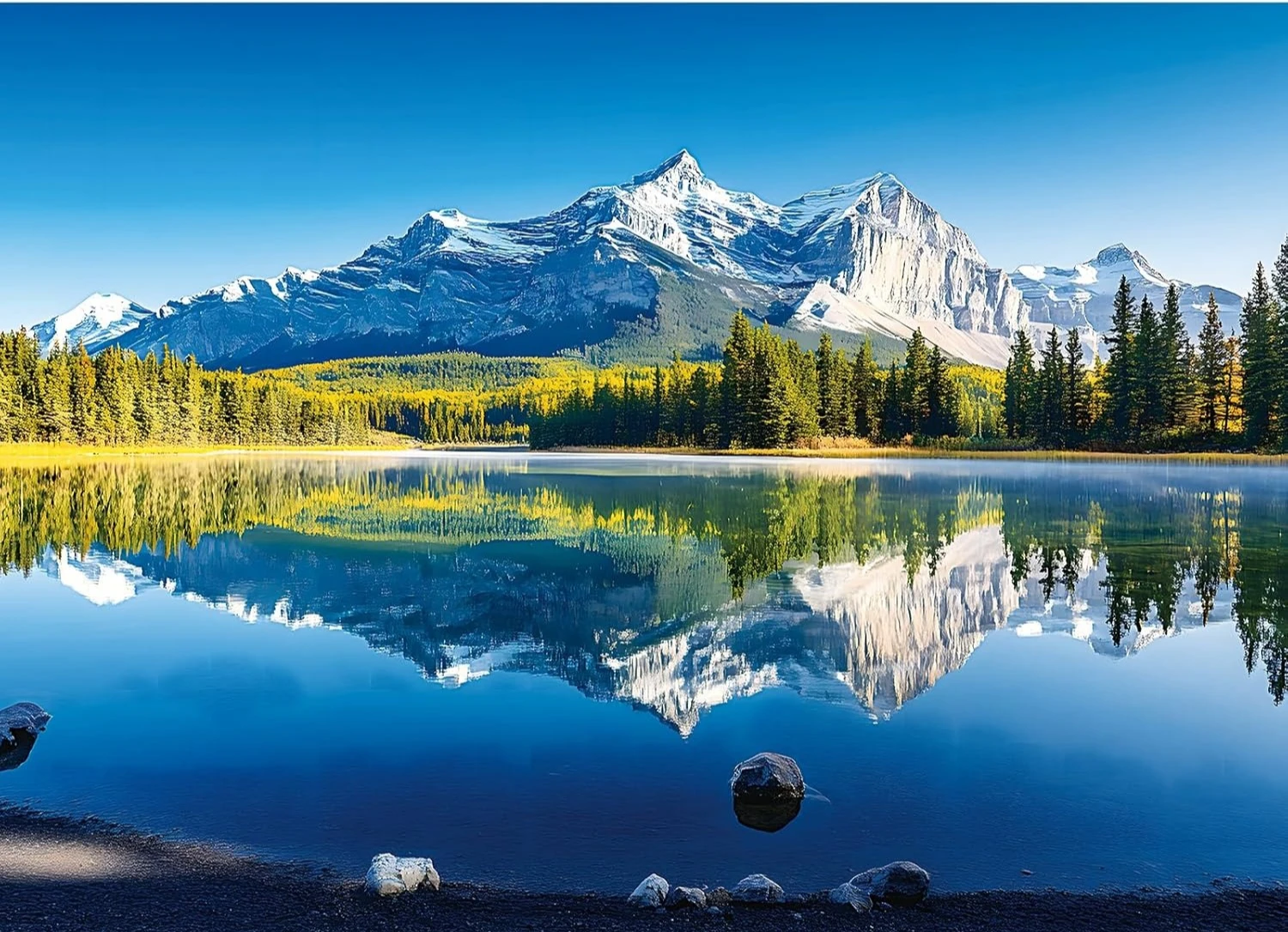 

1000/500/300/120 Pieces Mountain Lake Trees and Reflections Jigsaw Puzzles for Adults Challenging Family Educational Toys Game