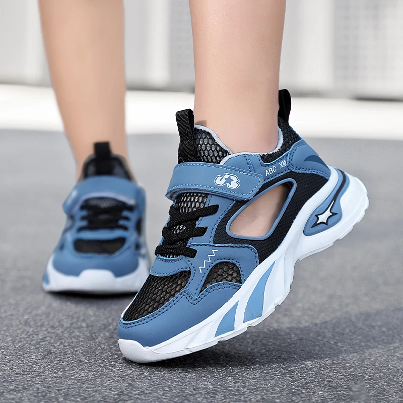 

Детская обувь для малышей, размеры 28-39, для мальчиков и девочек, дышащие сетчатые повседневные кроссовки для маленьких детей, нескользящая детская спортивная обувь, теннисные кроссовки