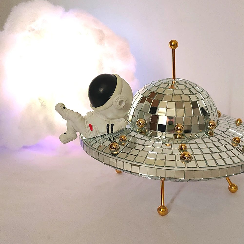 UFO Space World Desk Ornaments Creative Desk Living Room Ornament Art Crafts Funny Home Decor Multipurpose Halloween Decorations