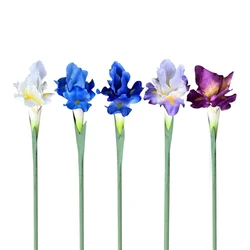 YOMDID Iris Artificial Fake Silk Flowers Branch Spring Wedding Home Table Decoration Flores Silk Fake Flower Party Supplies