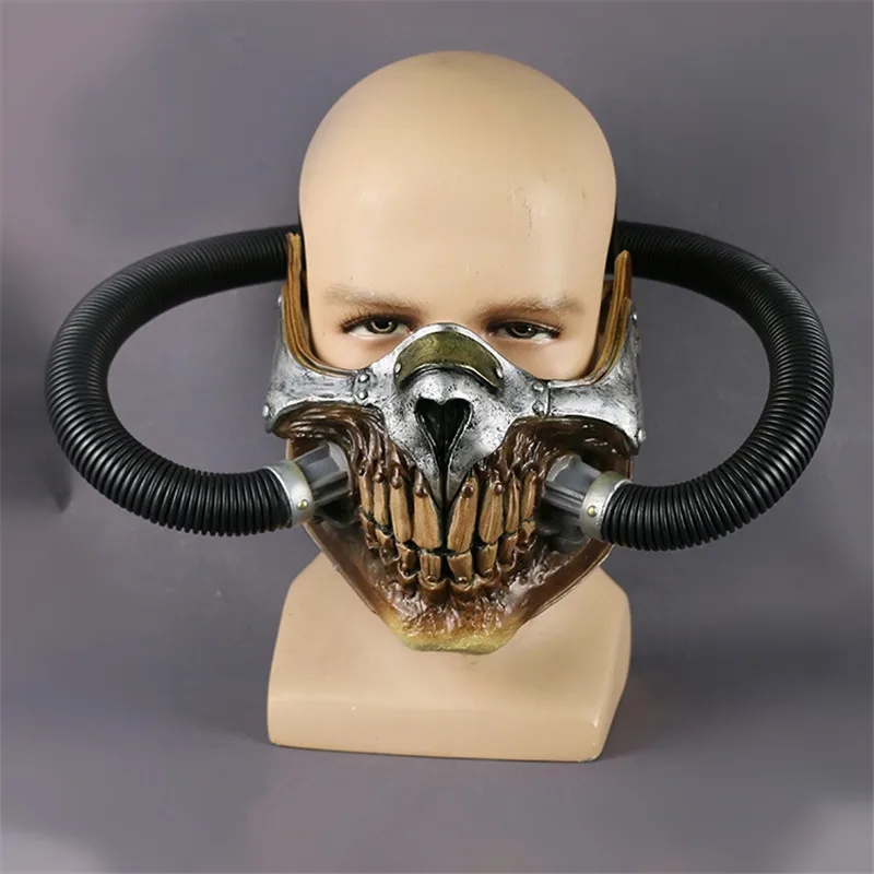 Cosermart Movie Mad Max Mask Helmet Punk Skeleton Mask Halloween Devil Performance Props Cosplay PVC Accessory Mask