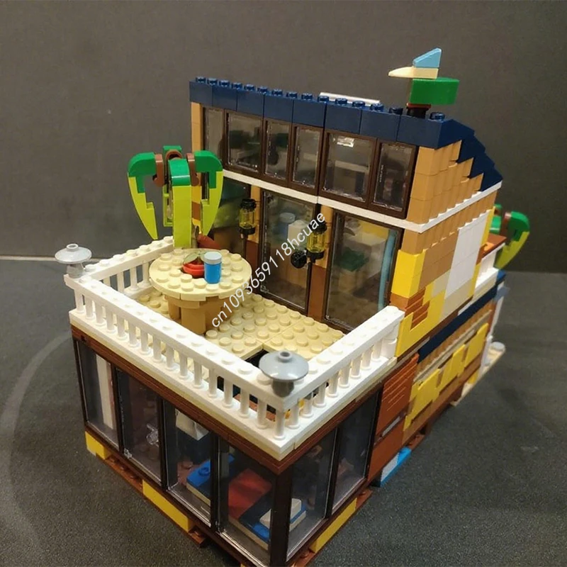 866 Uds. MOC Kurts Poolbar Modular nan modelo bloques de construcción idea niños arquitectura juguetes educación regalos de navidad