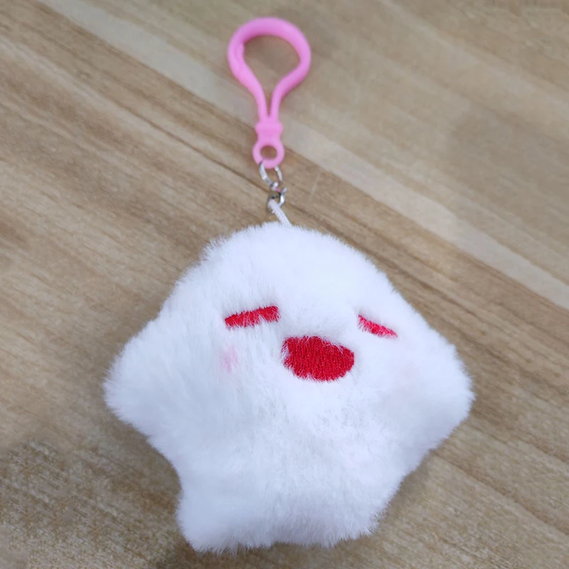 Game Hutao Cosplay Keychain Unisex Ghost Pendant Plush Doll Key Rings Accessories Key Chains