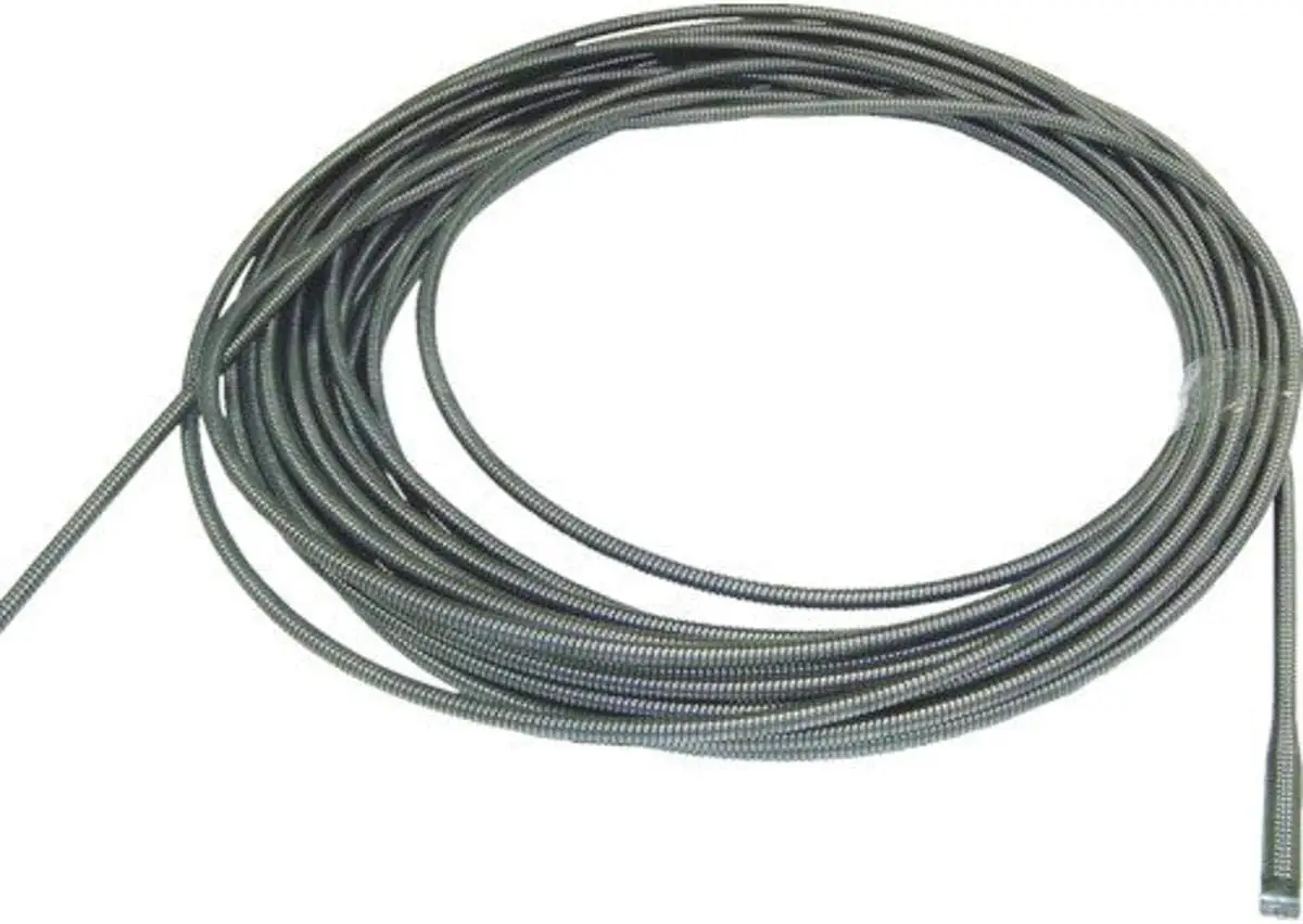 Cable de núcleo interno de 37847 C-32 para máquinas de tambor de K-3800 y K-375, Cable de limpieza de drenaje de 3/8 "x 75 ', color gris