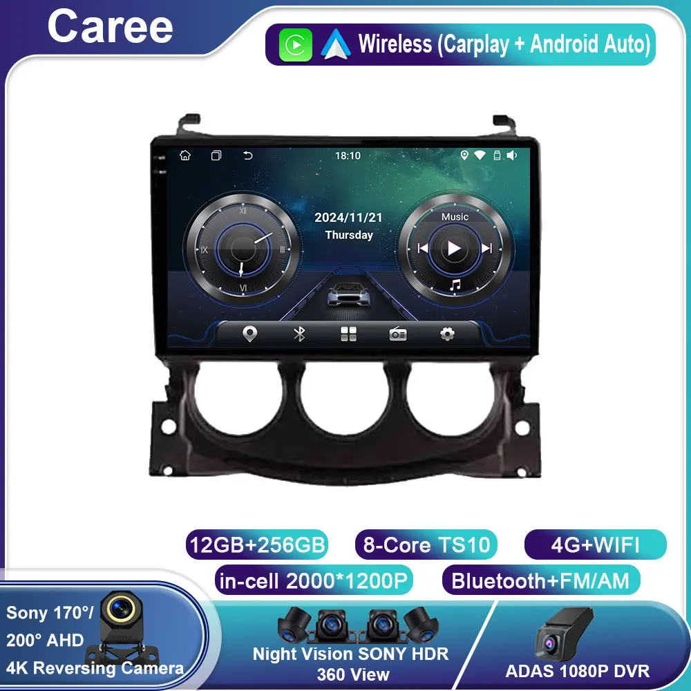 

Android14 For Nissan 370 Z 370Z 2009 - 2012 Car Radio Carplay GPS Navigation Android Auto Wifi 4G Multimedia Player No 2din DVD