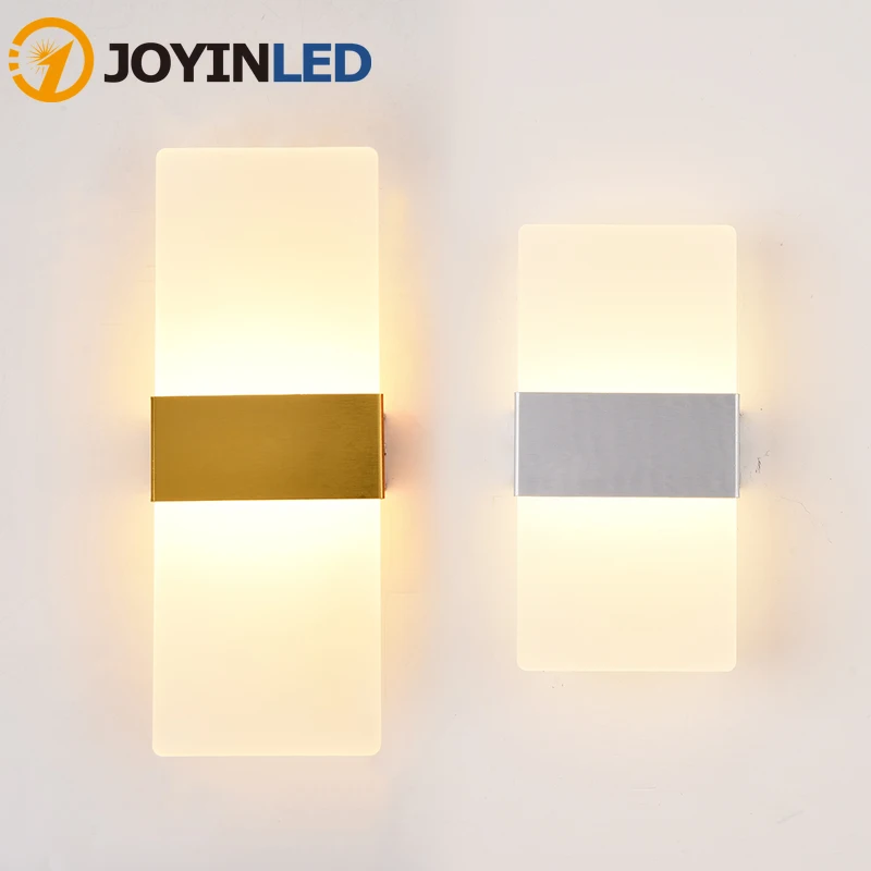 

LED Indoor Lighting for Bedroom Bedside Balcony Corridor Lamps LED Decor Wall Lamp Without Sensor Led Acrylic Wall Lights