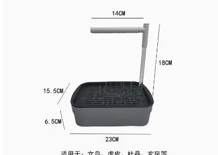 

Parrot Automatic Bathtub Bird Cage Parakeet Bowl Shower Clear for Abs Parakeets Pool Bathing
