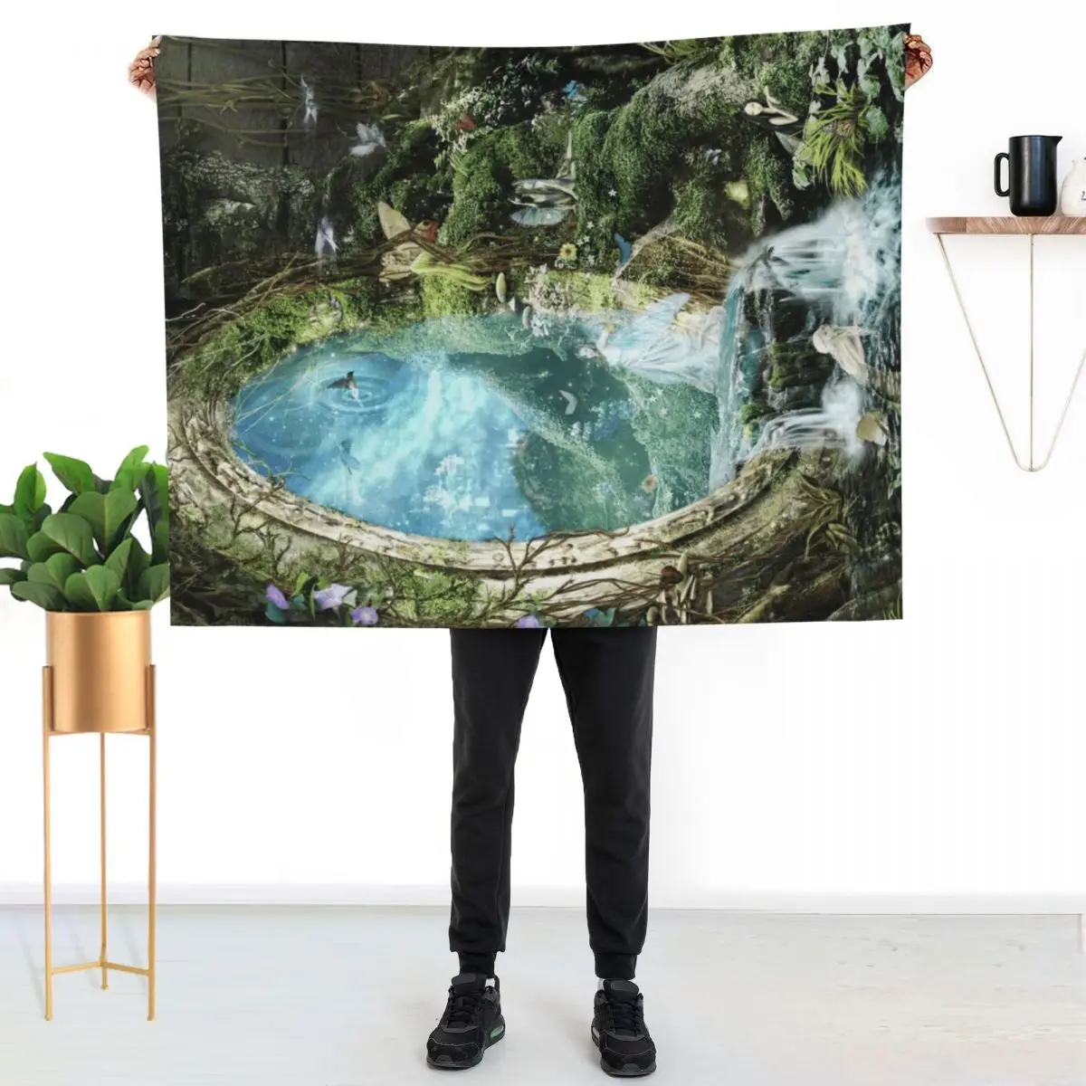 

The Swift of Spring Portal Throw Blanket Durable Warm Blanket for Daily Home Use