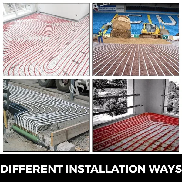 VEVOR 3/4' X 500Ft PEX-slang Zuurstofbarrière O2 EVOH Pex-B Rood Hydronic Stralingsvloerverwarming Verwarmingssysteem Pex Pipe Pex Tube (3/4