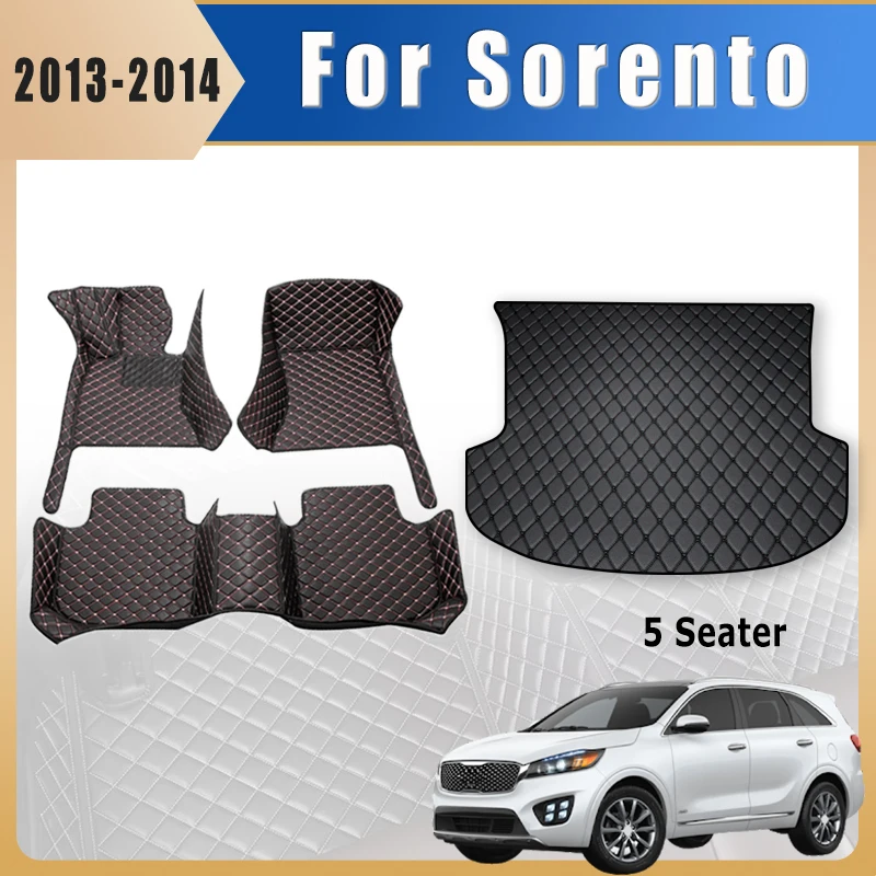 

Car Floor Mats Trunk Carpets For Kia Sorento 2013 2014 (5 Seater) Auto Accessories Interior Products Covers Parts Waterproof