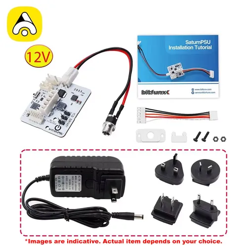 Imagen 1 del producto Placa de alimentación Rev 2,1 Saturn PSU 12V para consola de juegos SEGA Saturn, repuesto de fuente de alimentación para todos los SaturnPSU