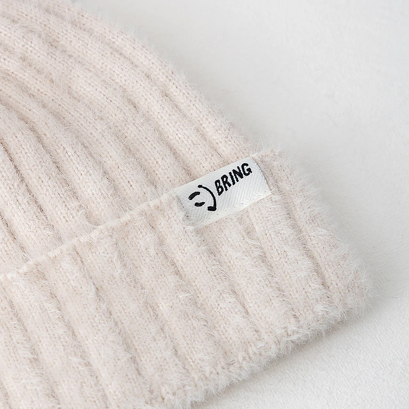 Heißer Verkauf Neue Kpop Stil Hut Faux Pelz Beanie Hut Süße Winter Für Frauen Warm Halten Dandy Hüte Für Mädchen Streetwear Stricken Kappe