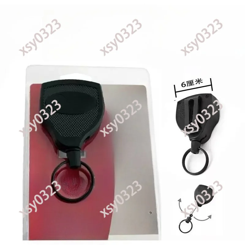 Heavy Duty Retractable Key Holder, Large Size Spring Key Ring Chain for Daily Carry