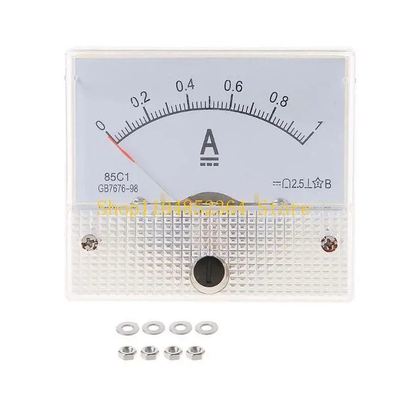 652F Mini Current Analogue Ammeter 2.5 Accuracy Analog Current Tester Gauge 1A/2A/30A/50A/100A/100ma Multipurpose