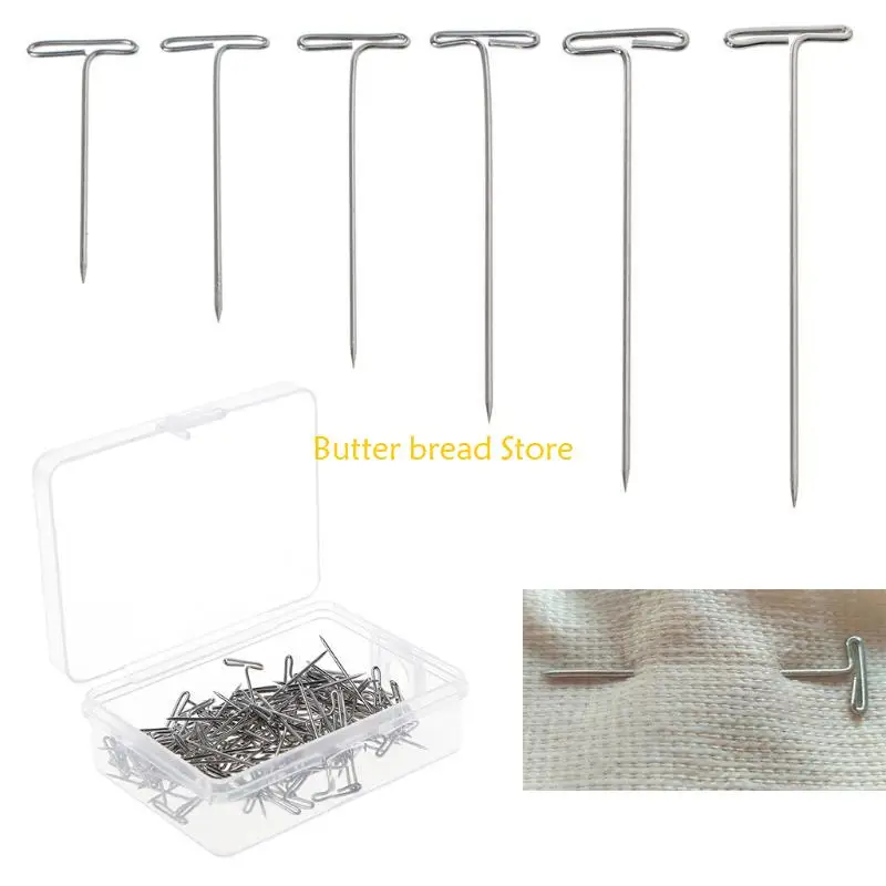 W89C 100 шт. Для T -контактов иглы для парика на пене для стиля головы для головы шить волосы SA