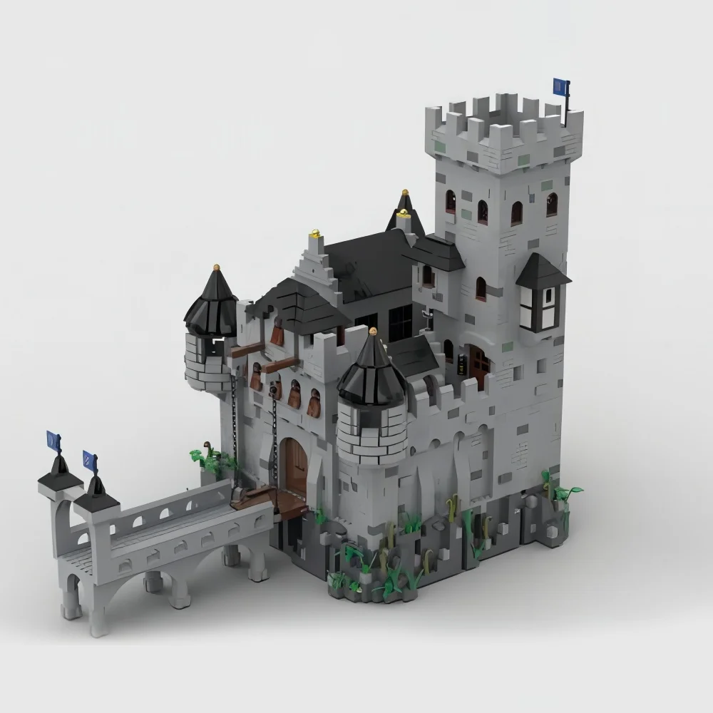 3721PCS MOC Medieval Set Lion Knights Crusader‘s Castle grail war Building Blocks DIY Model Toy For Children Kid Birthday Gift