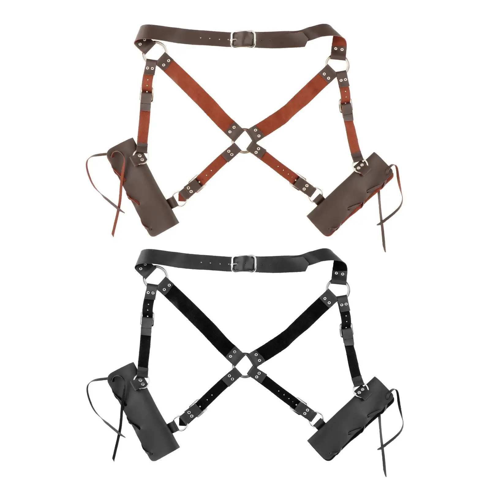 Funda para espada medieval, soporte para vaina, funda de cintura de cuero PU, para jugar a disfraz animado