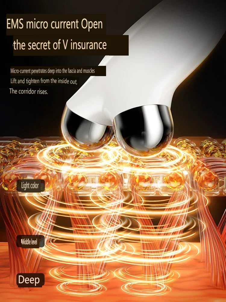 جهاز تجميل الوجه الكهربائي، وجه رفيع، يخلق شكلًا صغيرًا على شكل حرف V، اهتزاز عالي التردد، Type-C ML-016