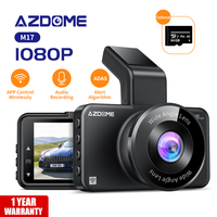 AZDOME M17 Dash Cam FHD 1080P Front Car DVR 150°FOV Camera Built-in GPS WiFi ADAS Car Recorder Night Vision 24H Parking Monitor