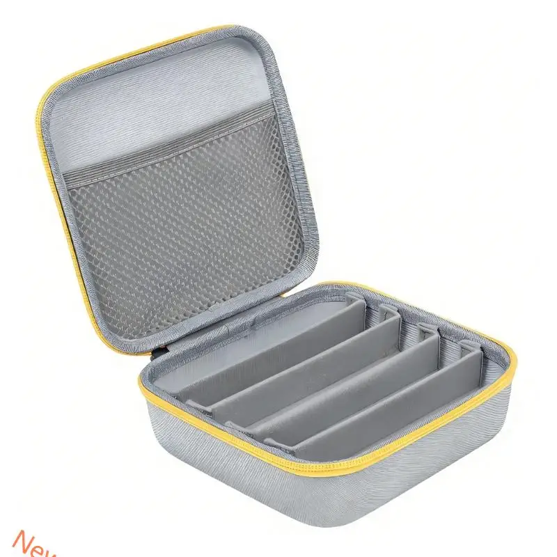Multi Pair Sunglasses Holder with 5 Adjustable Slots Portable Eyewear Box Perfect For Daily Use And Trip LXAD