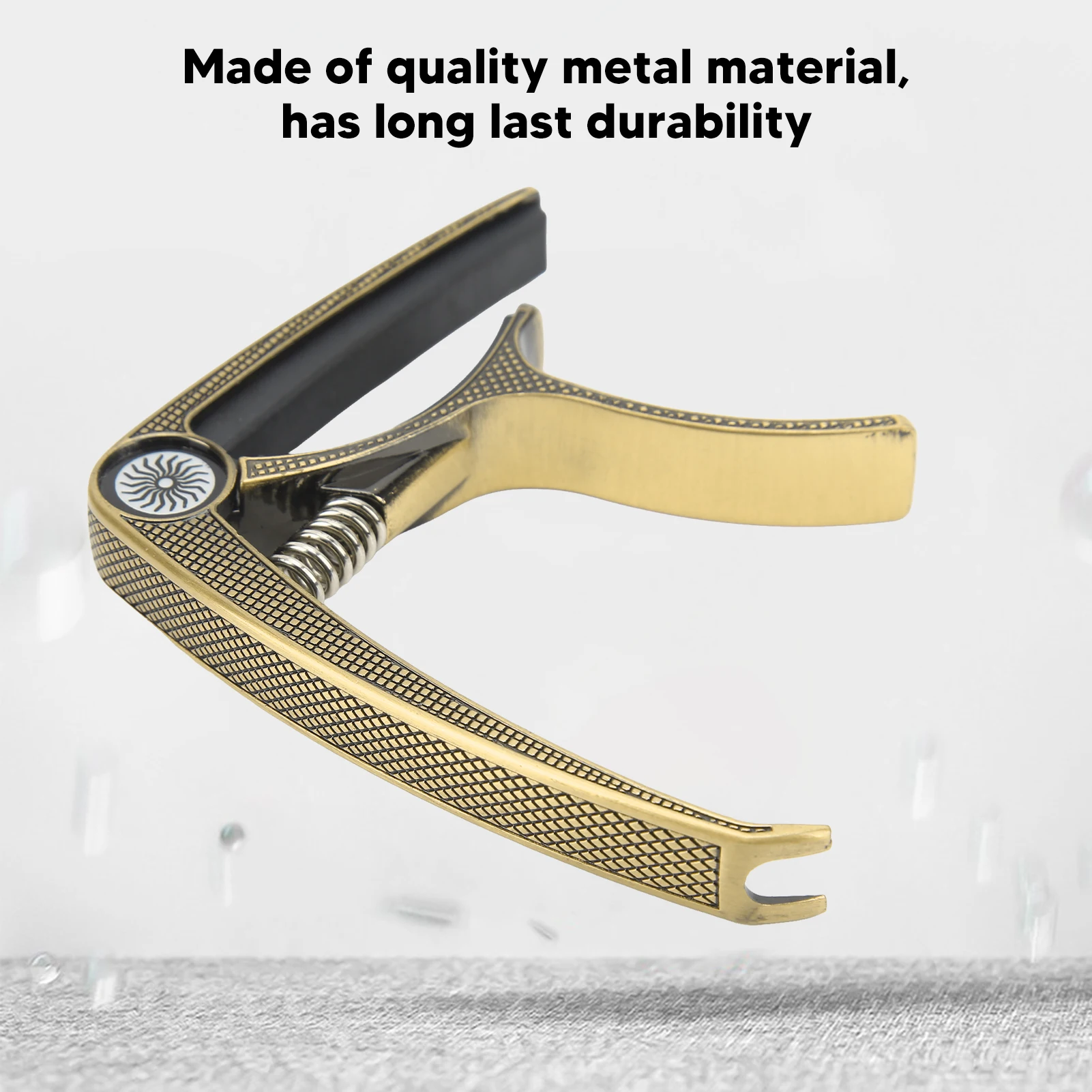 Picture 4: 6 String Acoustic Capo High Strength Metal Universal Durable Easy Using Brand New Portable Electric Guitar Capo for Performance