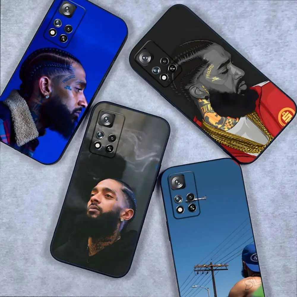 

N-NipseyS Rapper H-HussleS Phone Case For Samsung S 25,24,23,22,30,21,10,9,Ultra,Plus,Lite,FE,4,5G Black Soft Case