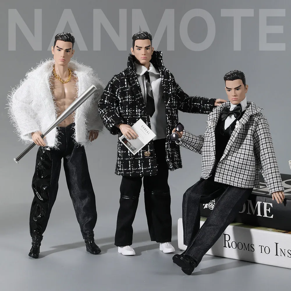 1/6  Male Model Supermodel Doll 35cm Ken Action Figure Sports Muscular Body Doll Fashion Business/Street Style Clothes+Doll Set