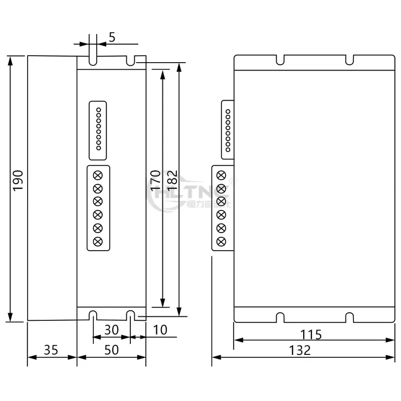Nema52 130BYG 50Nm 130BYG350A/B/C/D/E 3-Phase Hybrid Stepper Motor Nema 52 With DM3922 Driver view 4