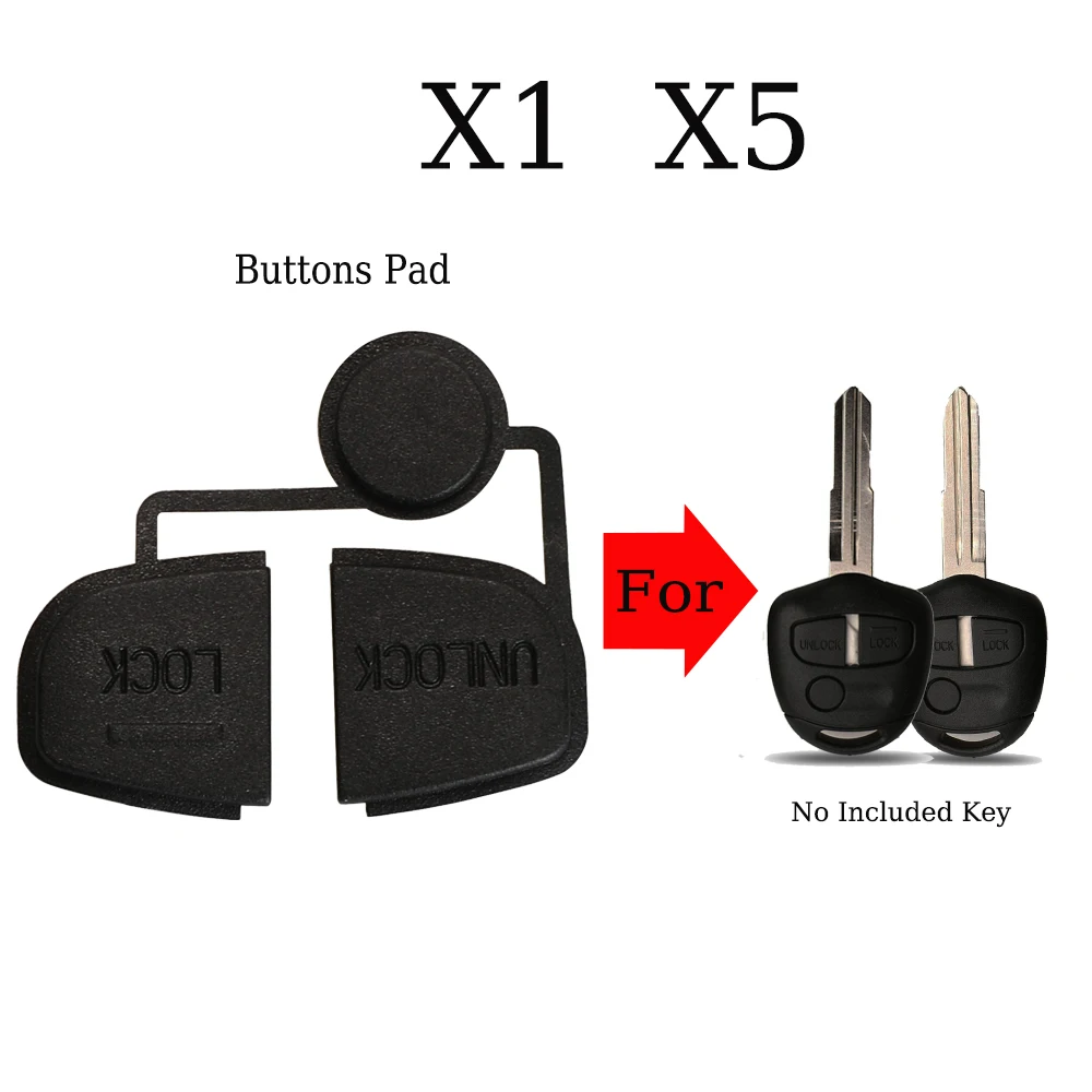

jingyuqin X1 X5 Remote Car Key Shell Case Button Pad Only For Mitsubishi Pajero Sport Outlander Grandis ASX Cover Part Replace