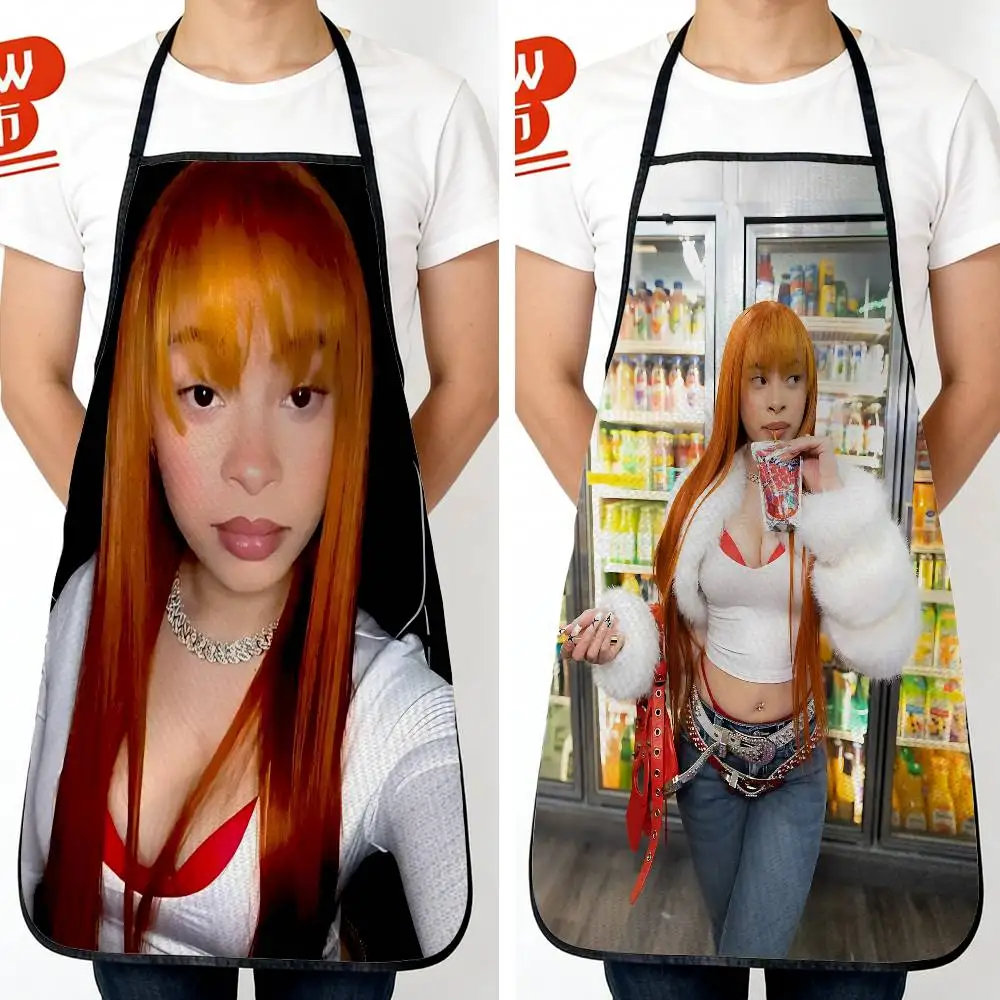 

Princess Diana Singer Ice Spice Long Waterproof Oilproof Kitchen Apron Ideal for Women and Tall Men Perfect for Cafe Restaurant