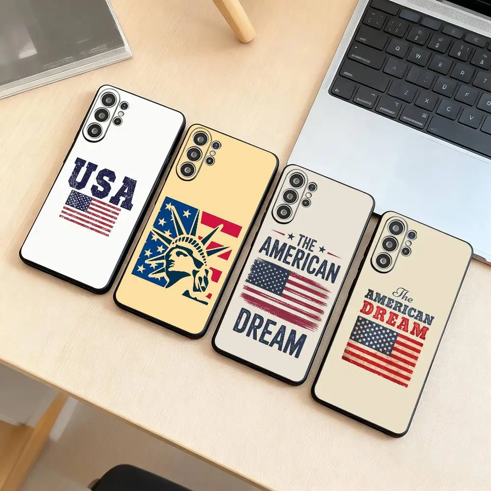 The Culture of the American Flag  Phone Case Black Silicone Soft For Samsung S25,S24,S21,S22,S23,S30,Ultra,S20,Plus,Fe,Lite Gift