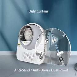 Transparent Anti-sand Curtain for Catlink Cat Litter Box, Deodorant Door Accessories, Only Curtain Not Included, Bedpan