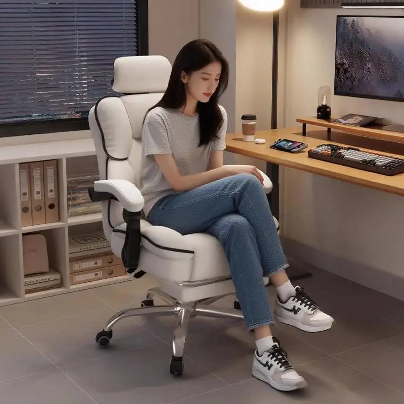 

Modern Pillow Office Chair Memory Support Luxury Arm Swivel Computer Chair Comfortable Wheels Chaise Bureau Office Furniture