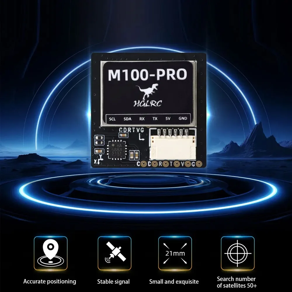 M100 PRO GPS Chip B101 10th Generation Protocol Chip QMC5883L Compass for FPV Racing Freestyle Drones