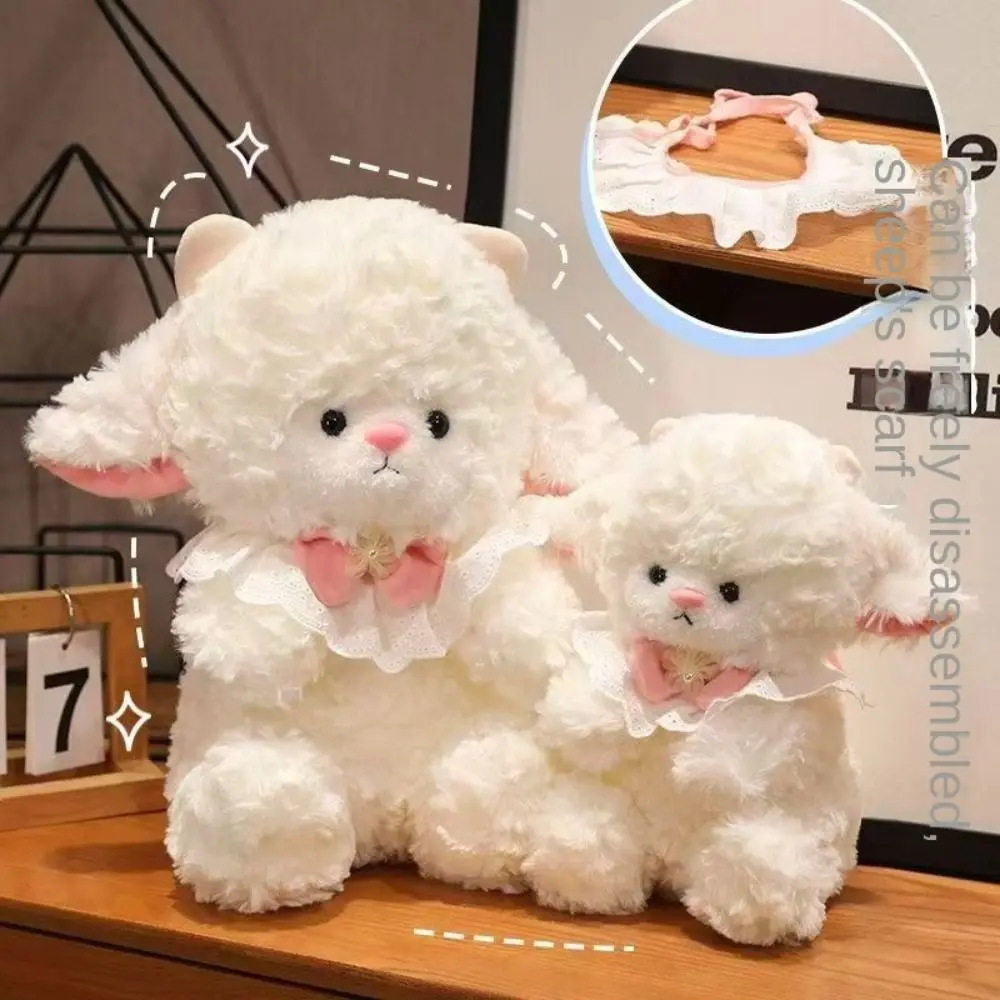 

Kid's Accompany Dolls Cartoon Sheep Plush Doll Fluffy Soft Lamb Plush Toy Kawaii Cute Animal Fluffty Doll Christmas Toy