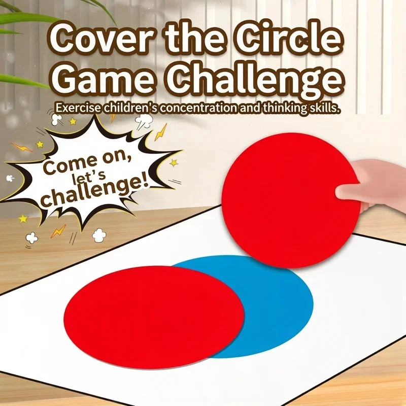 Cover the Disc Game, Challenge Game, Team Building Party Battle Game, Stacking Dots, Parent-Child Interactive Toy