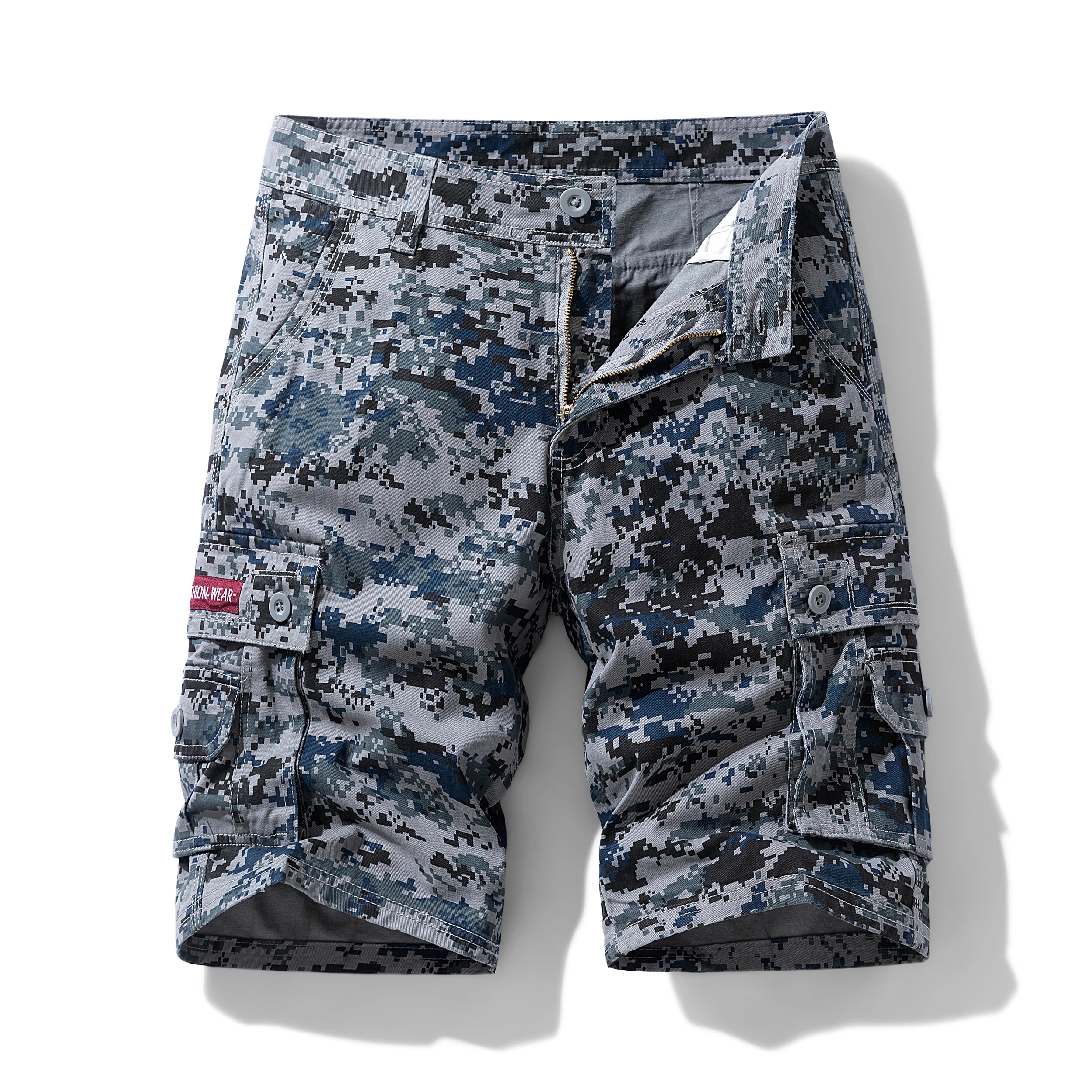 Digital Camouflage Cargo Shorts Men Multi Pocket Outdoor Military Tactical Short Pants 966