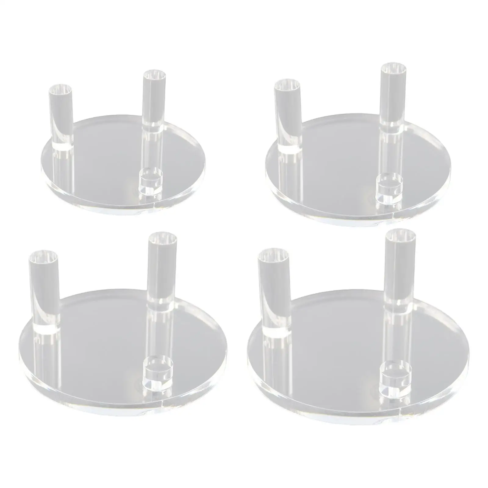 Rock Display Stand with 3 Columns for Small Collectibles Mineral Agate