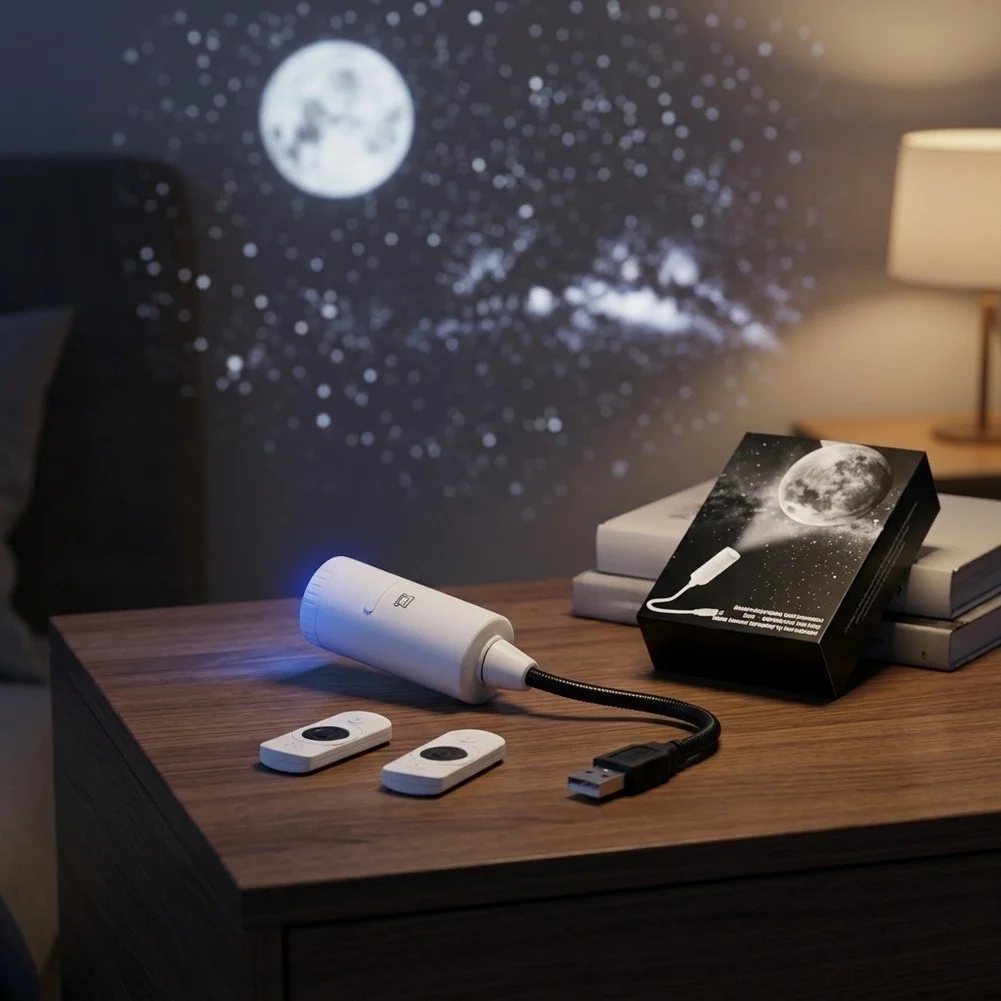 for Galaxy Star Lamp with Adjustable Brightness Night Light USB Powered for Bedroom Dorm Living Room Decor Black