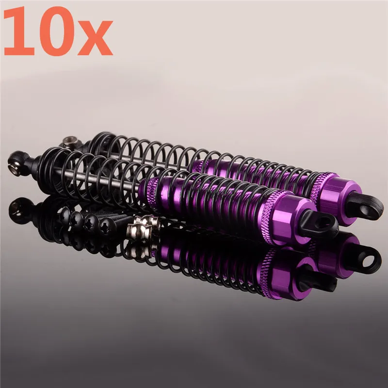 

10Pcs RC Car Aluminum Rear Shock Absorber 1/10 Scale Models Remote Control Cars R/C AXIAL SCX10 Yeti Rock Racer Crawler Truck