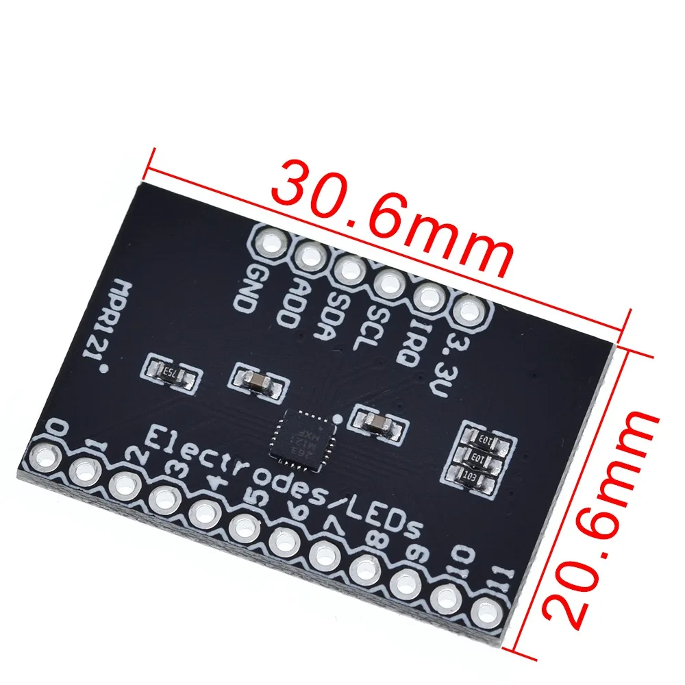 TZT MPR121 Breakout V12 Capacitive Touch Sensor Controller Module I2C keyboard Development Board For Arduino