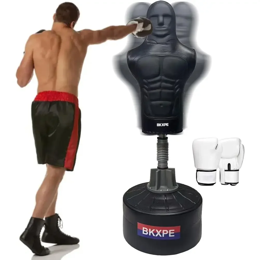 

Прочный кожаный боксерский мешок с большой основой для взрослых и детей, идеально подходит для бокса, тхэквондо, ММА, тренировок в домашнем спортзале