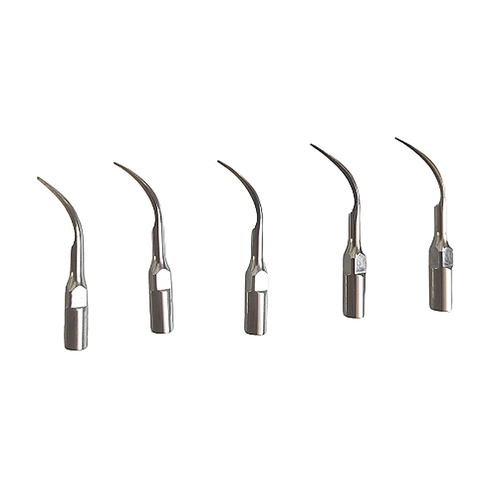 5PCS Dental Scaler Tips Fit EMS Woodpecker Ultrasonic Scaler Handpiece Dental Ultrasonic Scaler Scaling Tip