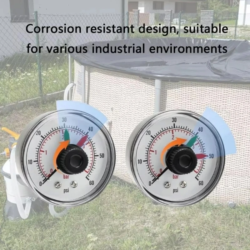 Метр давления с высокой чувствительностью для эффективности фильтрации Спа -насос песчаного насоса