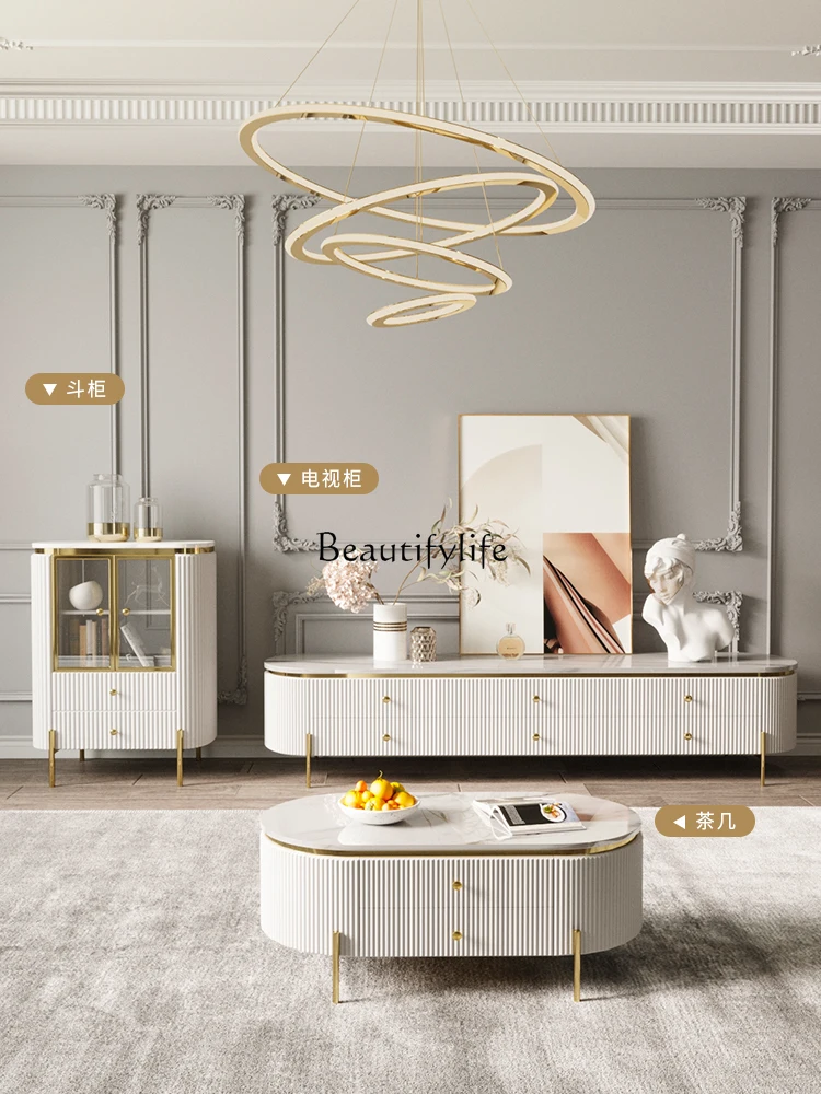 

X4 Modern simple light luxury living room bedroom solid wood locker integrated storage cabinet against the wall