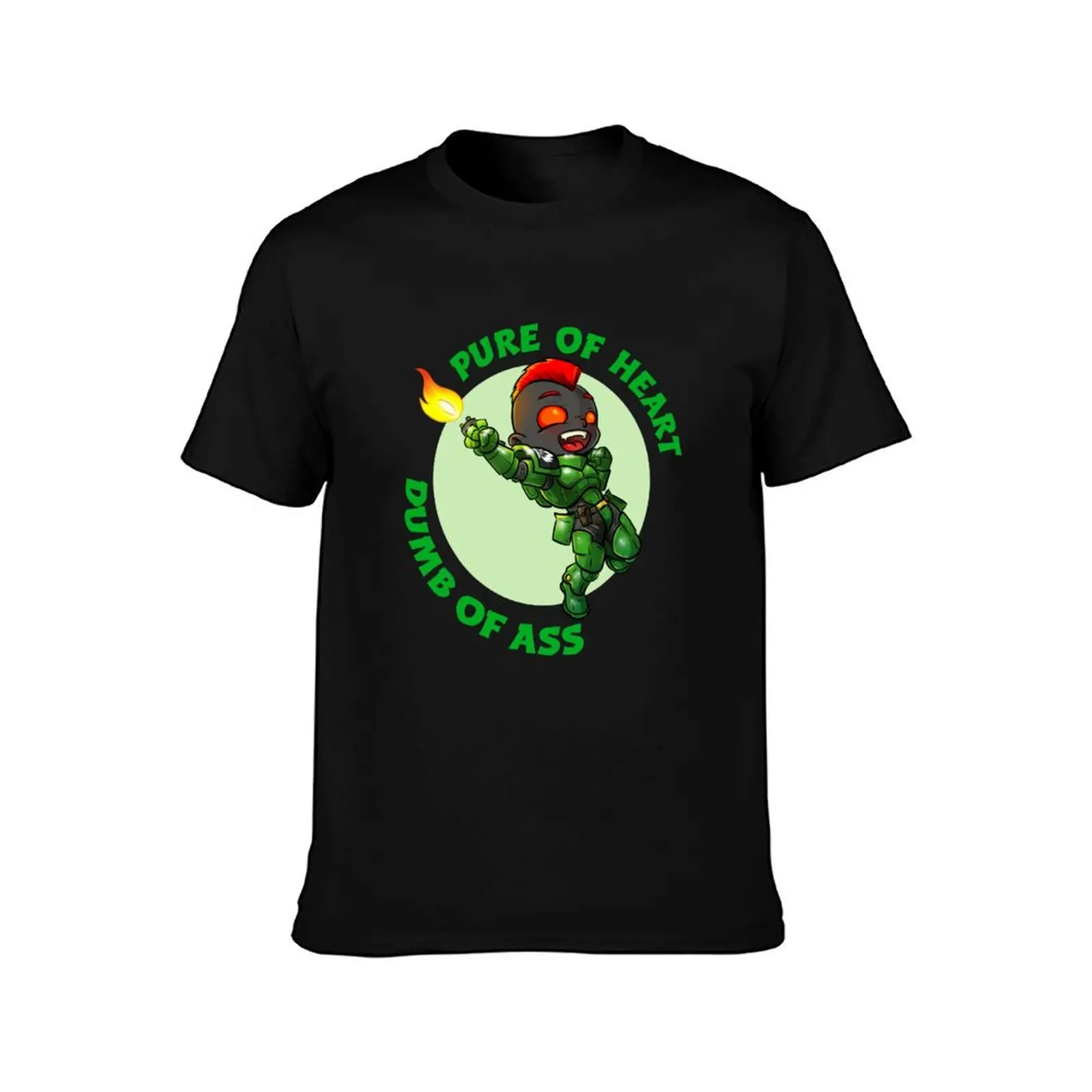 Chibi Salamander being pure of heart T-Shirt Summer Casual Cotton Tee Oversized Streetwear Tops Vintage Graphic Print