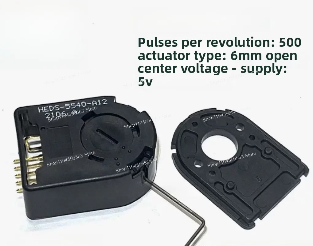 HEDS-5540 Industrial Encoder, 500 Pulse Rotary Position Sensor