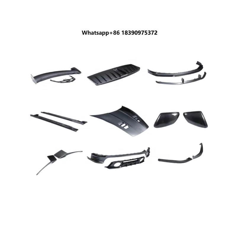 Body Kit PK Style Dry Carbon Fiber Front Lip Side Skirts Rear Diffuser Rear Spoiler Hood Side Mirror for 911 992.2