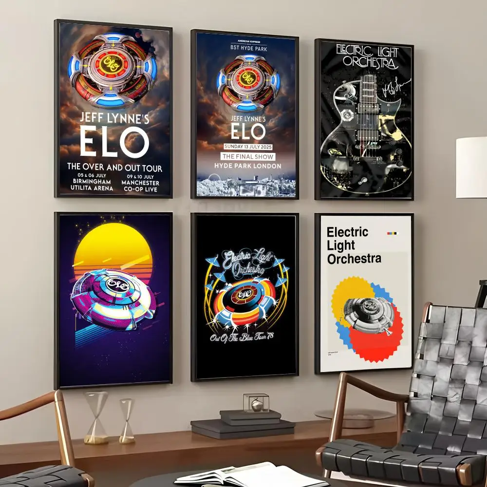 ELO Electric Light O-Orchestra Painting Calligraphy Cotton Canvas Wall Art Poster Quality Decor Painting for Home Decor
