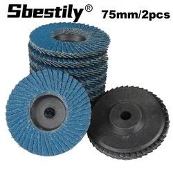 2 stuks 3 inch platte schijven mini-slijpmachine haakse slijper accessoires polijstschijf schuurgereedschap voor metaal hout PVC polijsten
